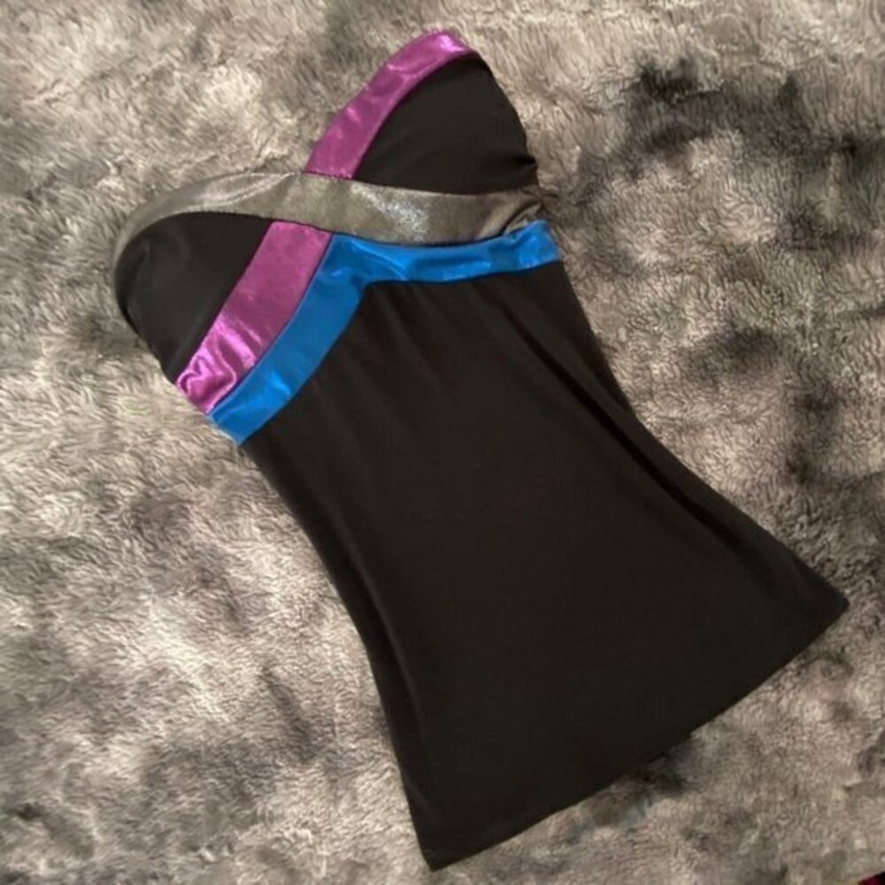 VTG Urbanvibe Metallic Stripe Tube Top